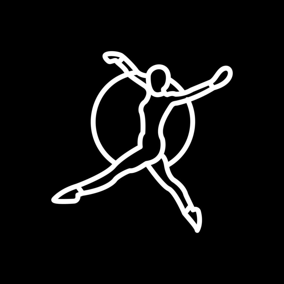 Trapeze artist Vector Icon Design