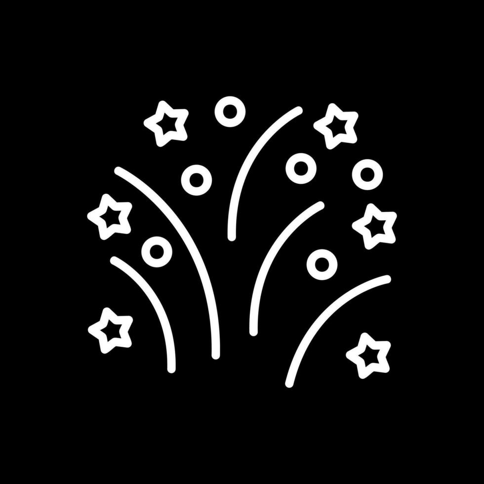 diseño de icono de vector de fuegos artificiales