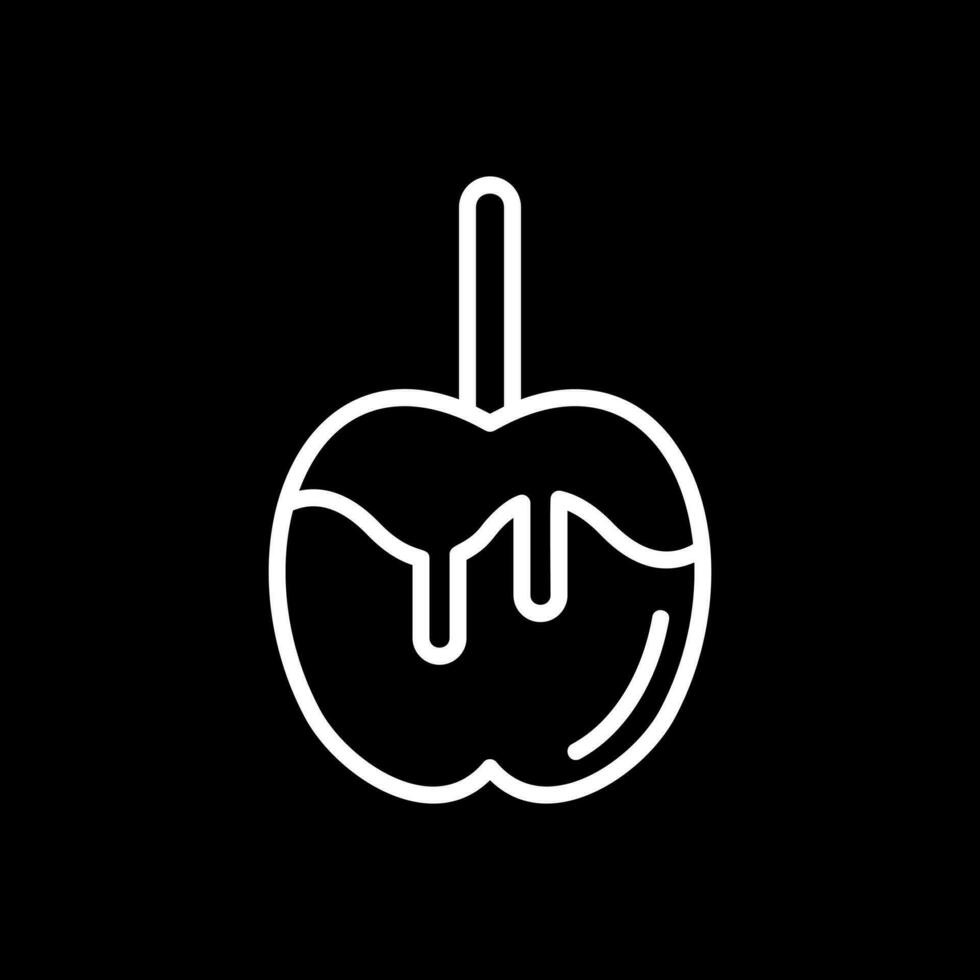 Caramel apple Vector Icon Design