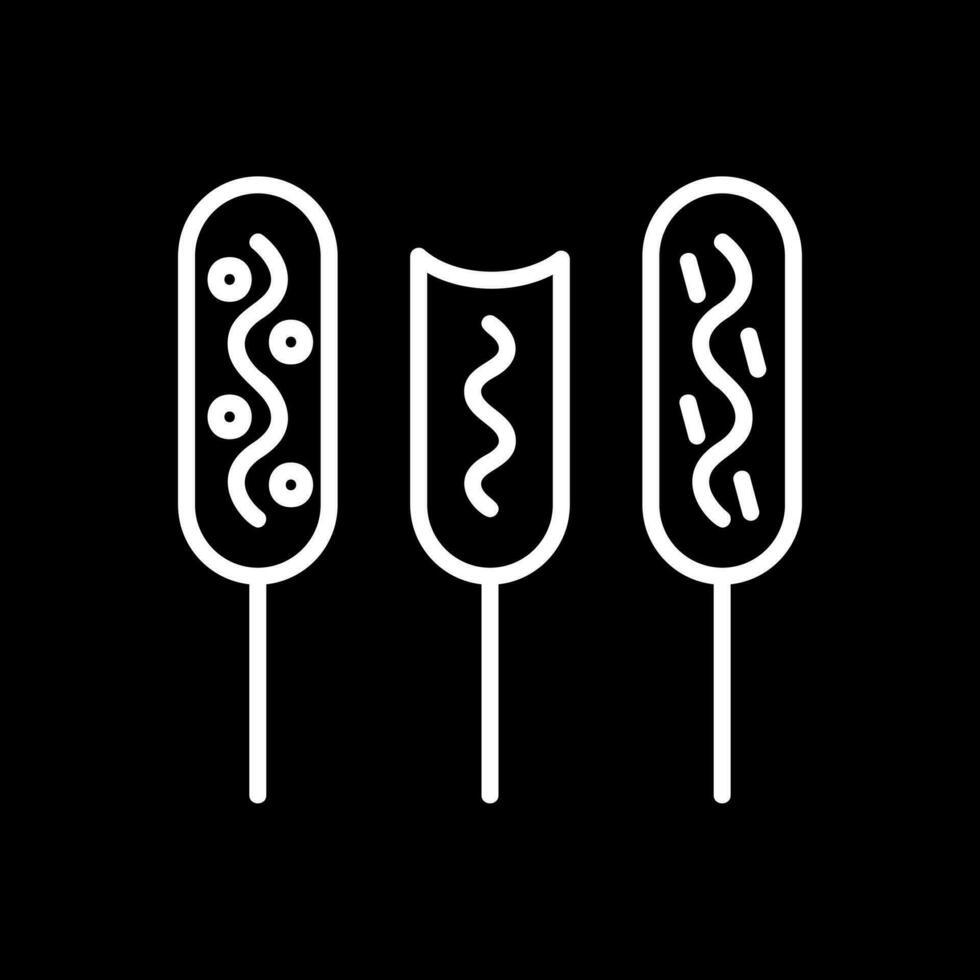 Corn dog Vector Icon Design