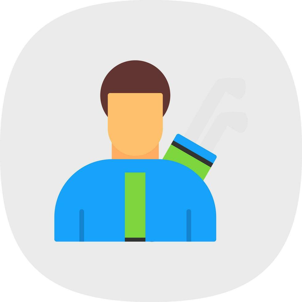 Golfer Vector Icon Design