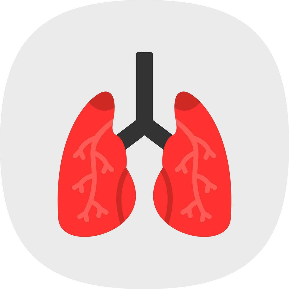 Lungs Vector Icon Design