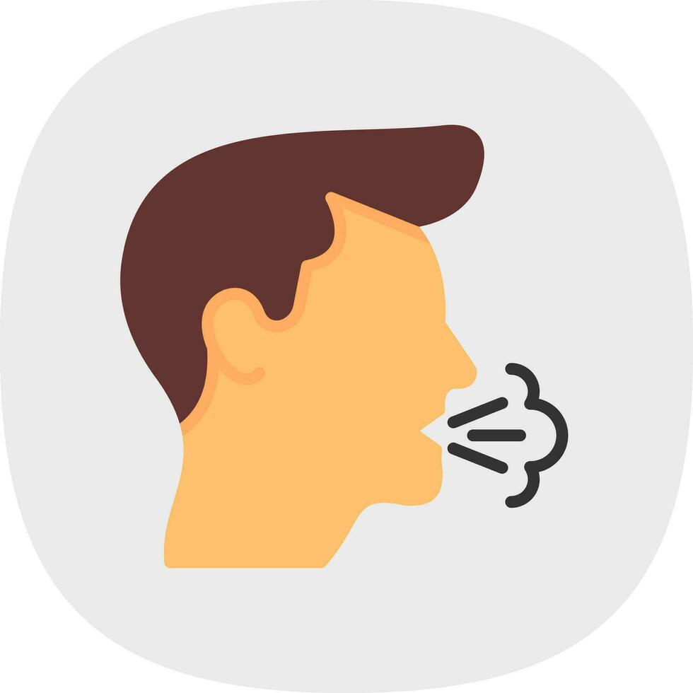 Cough Vector Icon Design