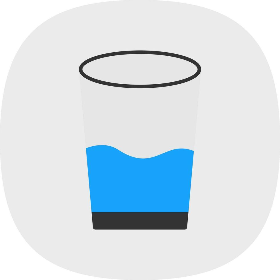 Glass of water Vector Icon Design