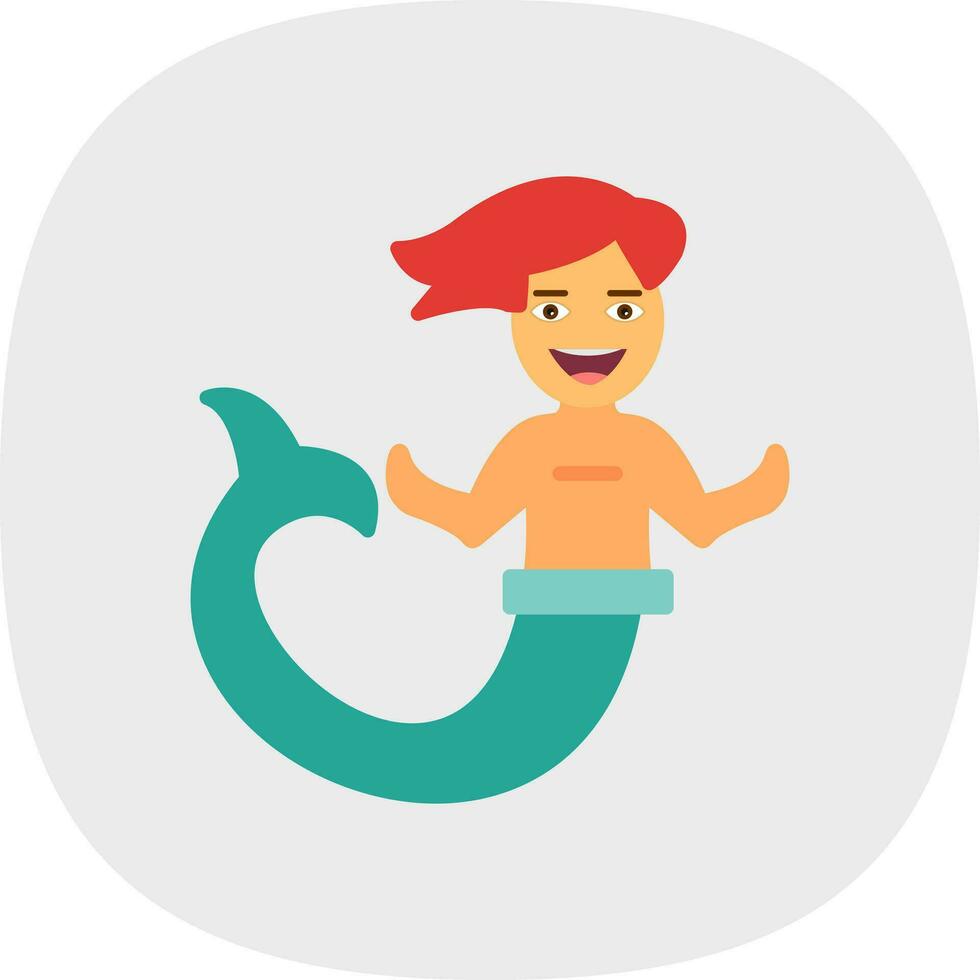 Mermaid Vector Icon Design