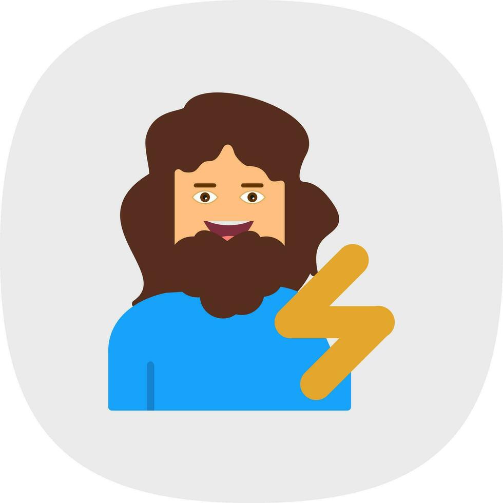 Zeus Vector Icon Design