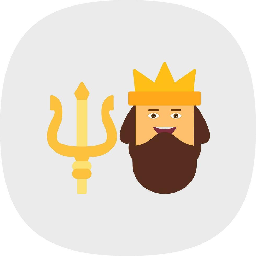 Poseidon Vector Icon Design