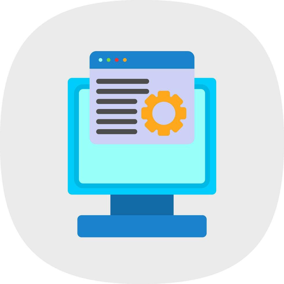 Web maintenance Vector Icon Design