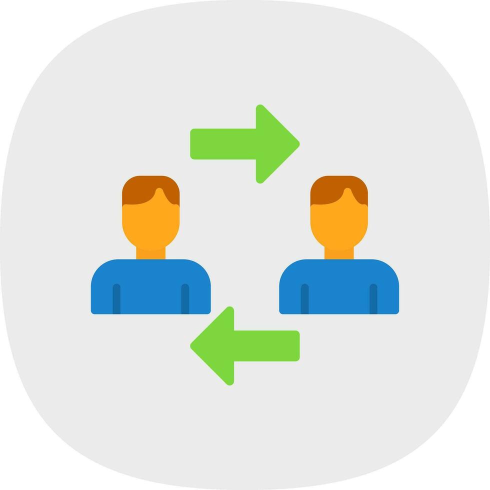 Interchangeability Vector Icon Design