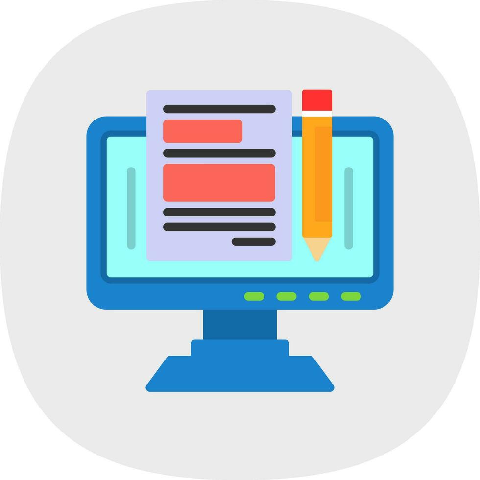 Blogger Vector Icon Design