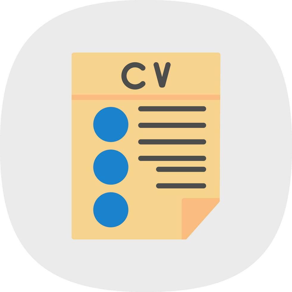 CV Vector Icon Design