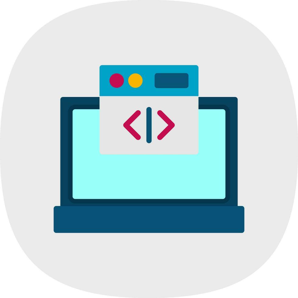 Web coding Vector Icon Design