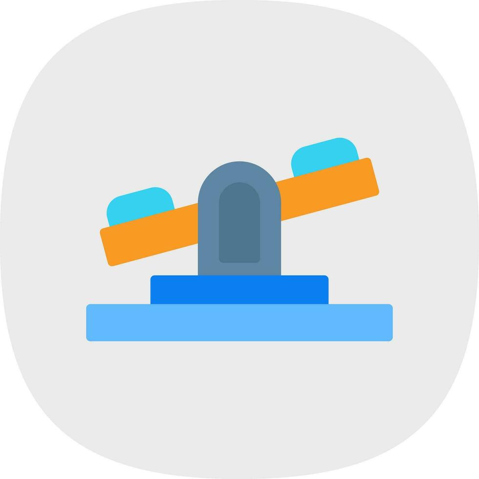 Seesaw Vector Icon Design