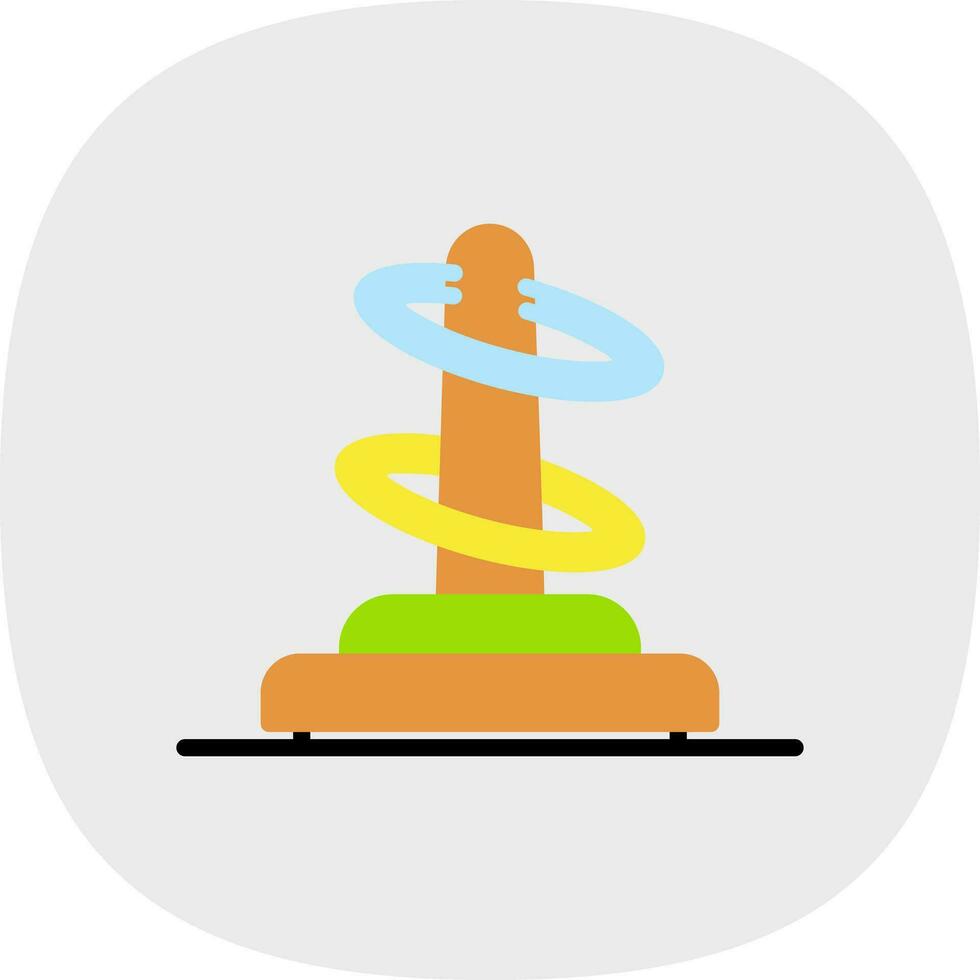 Ring toss Vector Icon Design