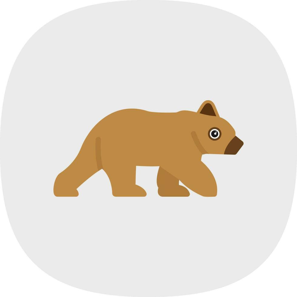 diseño de icono de vector de oso