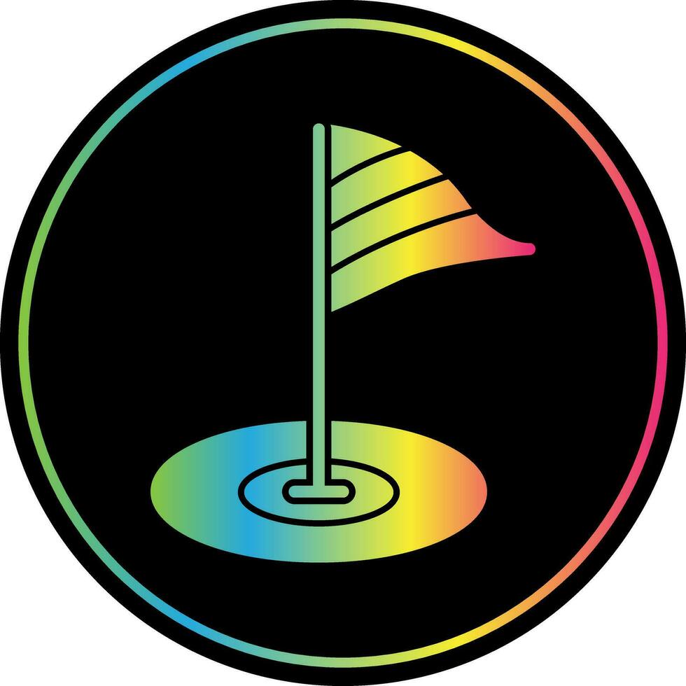 golf bandera vector icono diseño