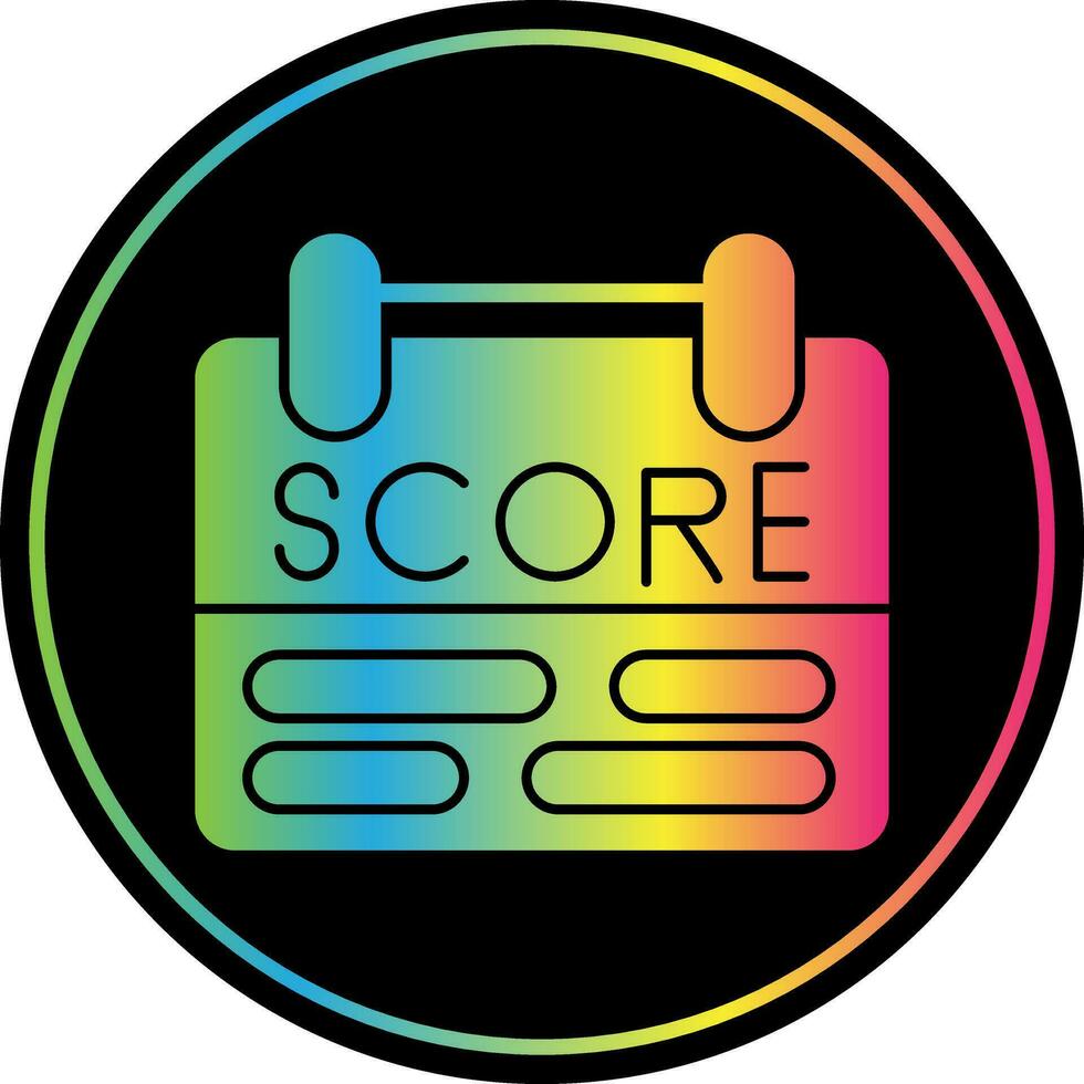 Scoring Vector Icon Design