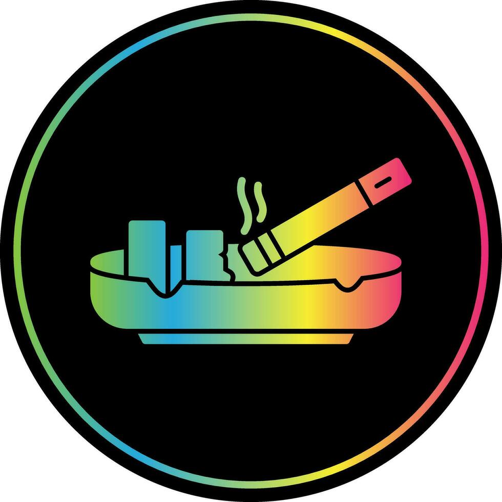 Ashtray Vector Icon Design