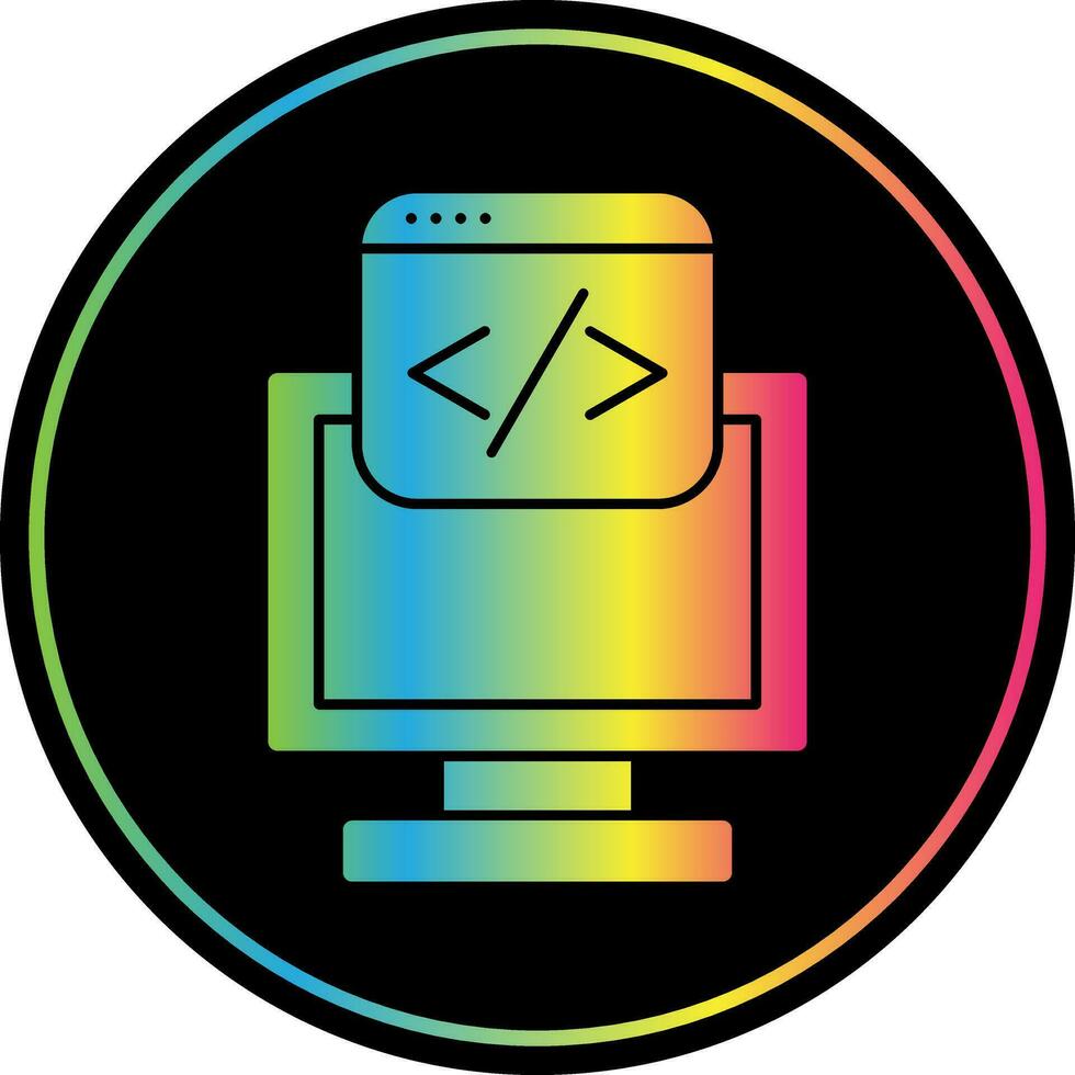 diseño de icono de vector de programación web