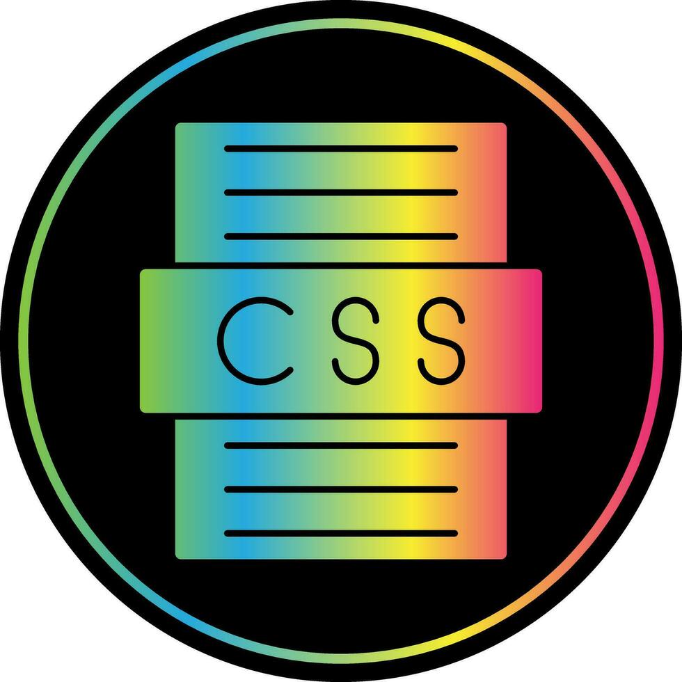 diseño de icono de vector de archivo css