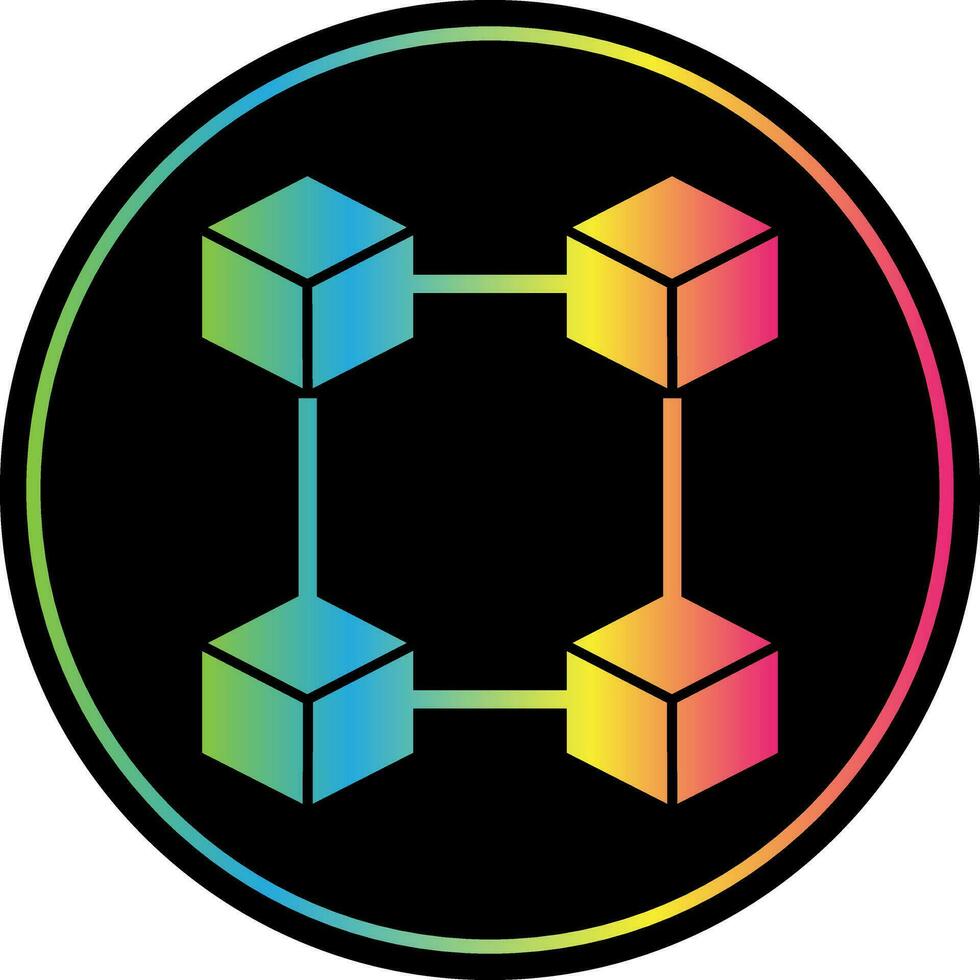 Blockchain Vector Icon Design