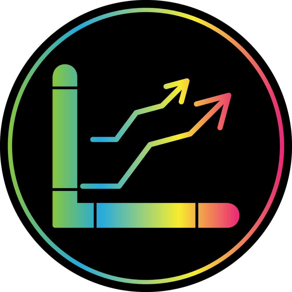 Graph Vector Icon Design