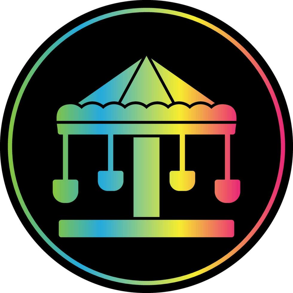 diseño de icono de vector de merry go round