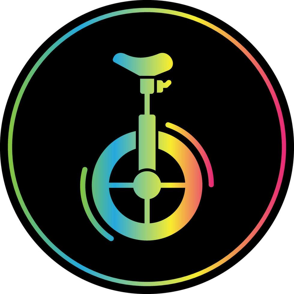 Unicycle Vector Icon Design