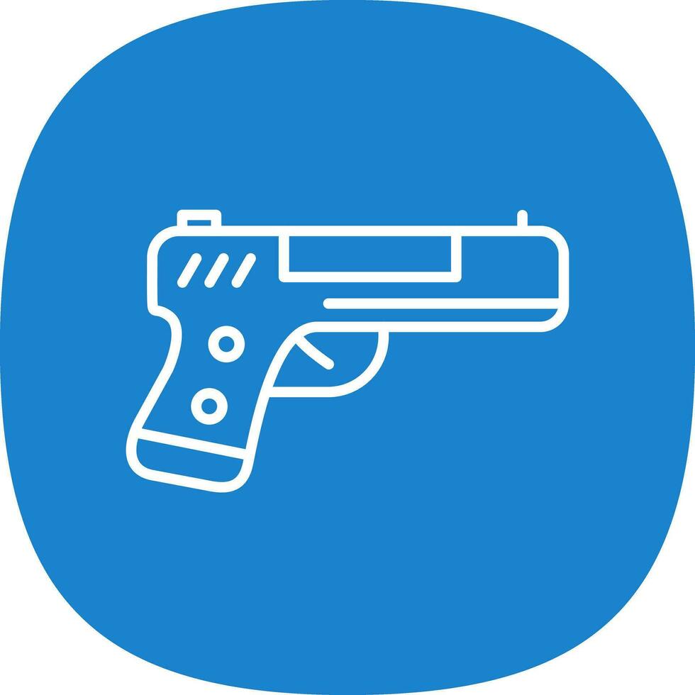 Handgun Vector Icon Design