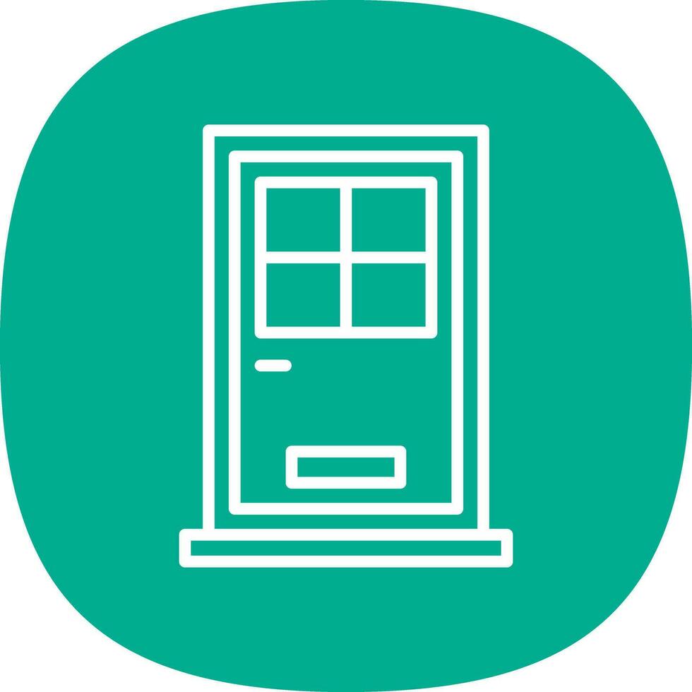 Front Door Vector Icon Design