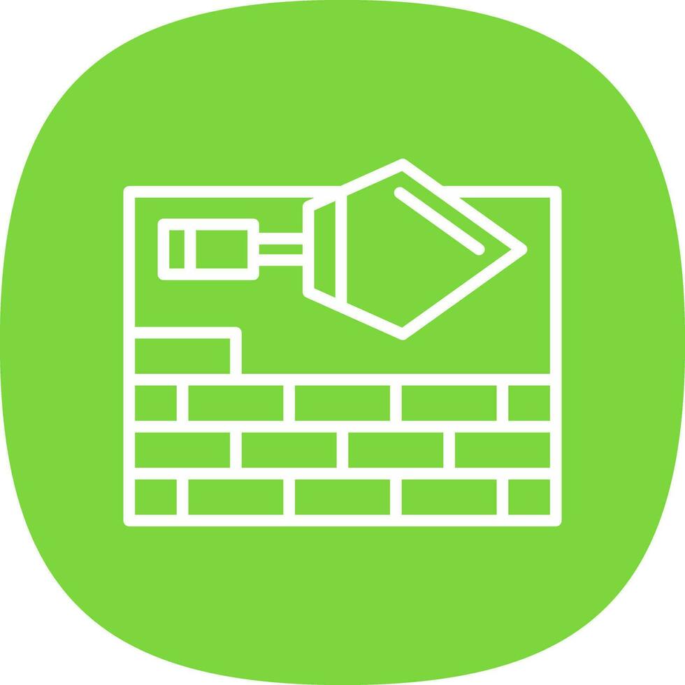 Brick Plastering Vector Icon Design