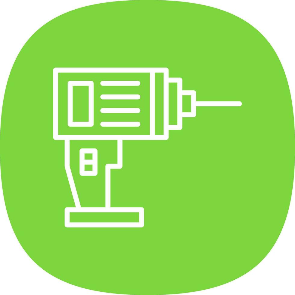 Drill Machine Vector Icon Design