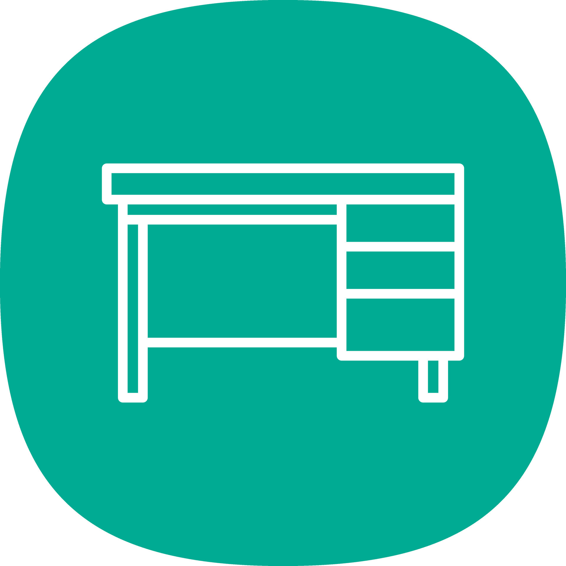 Office Table Vector Icon Design 25988604 Vector Art at Vecteezy