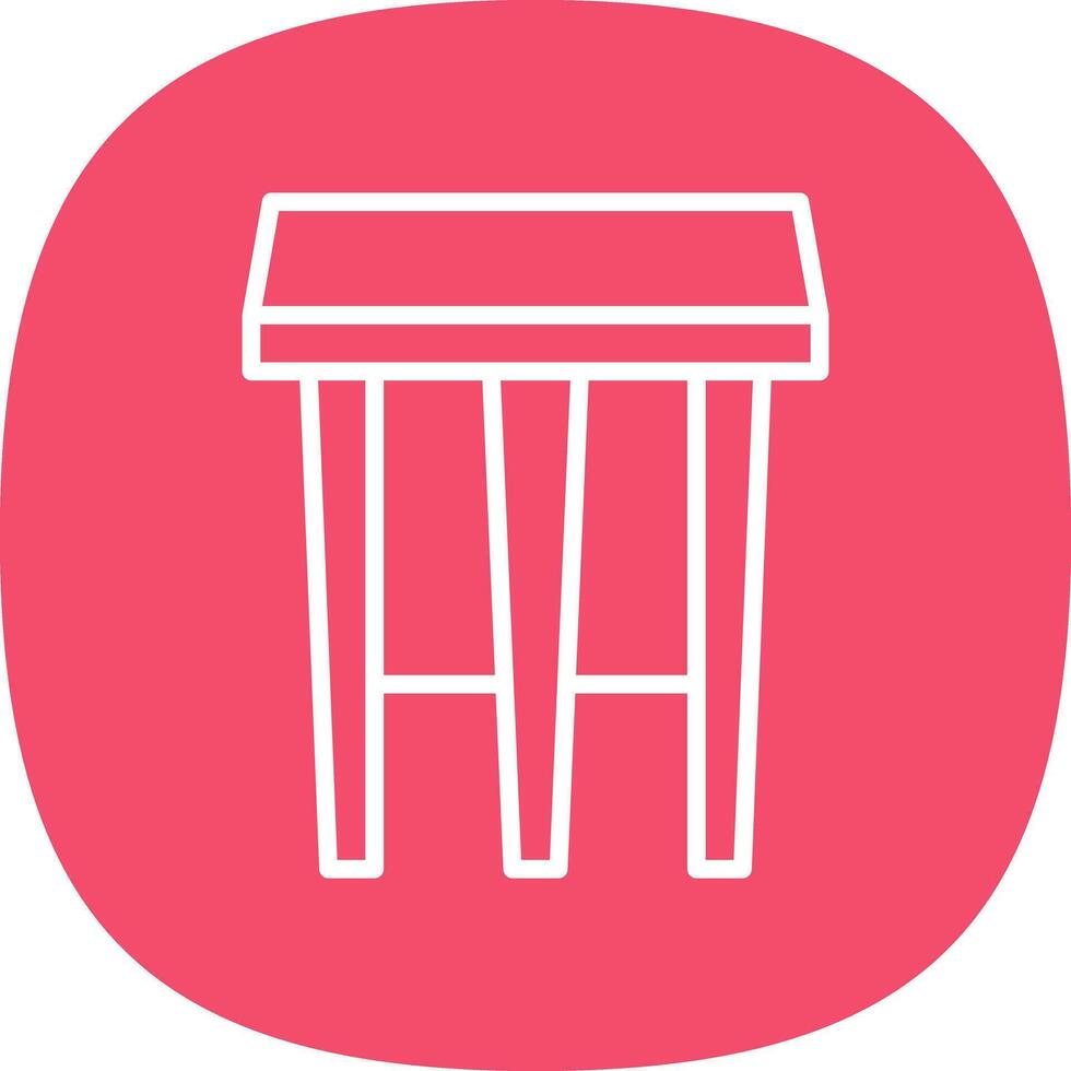 Stool Vector Icon Design