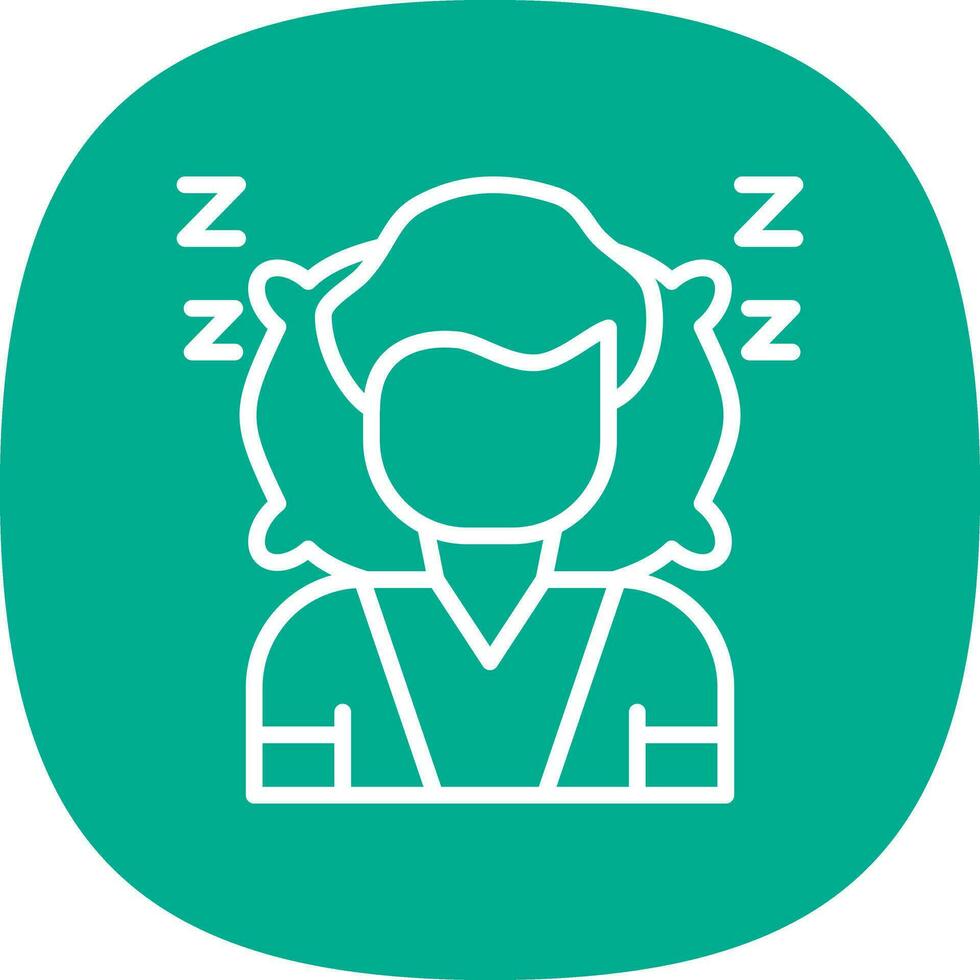 Sleeping Vector Icon Design