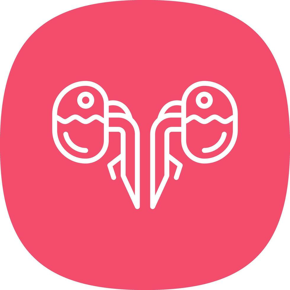 Kidneys Vector Icon Design