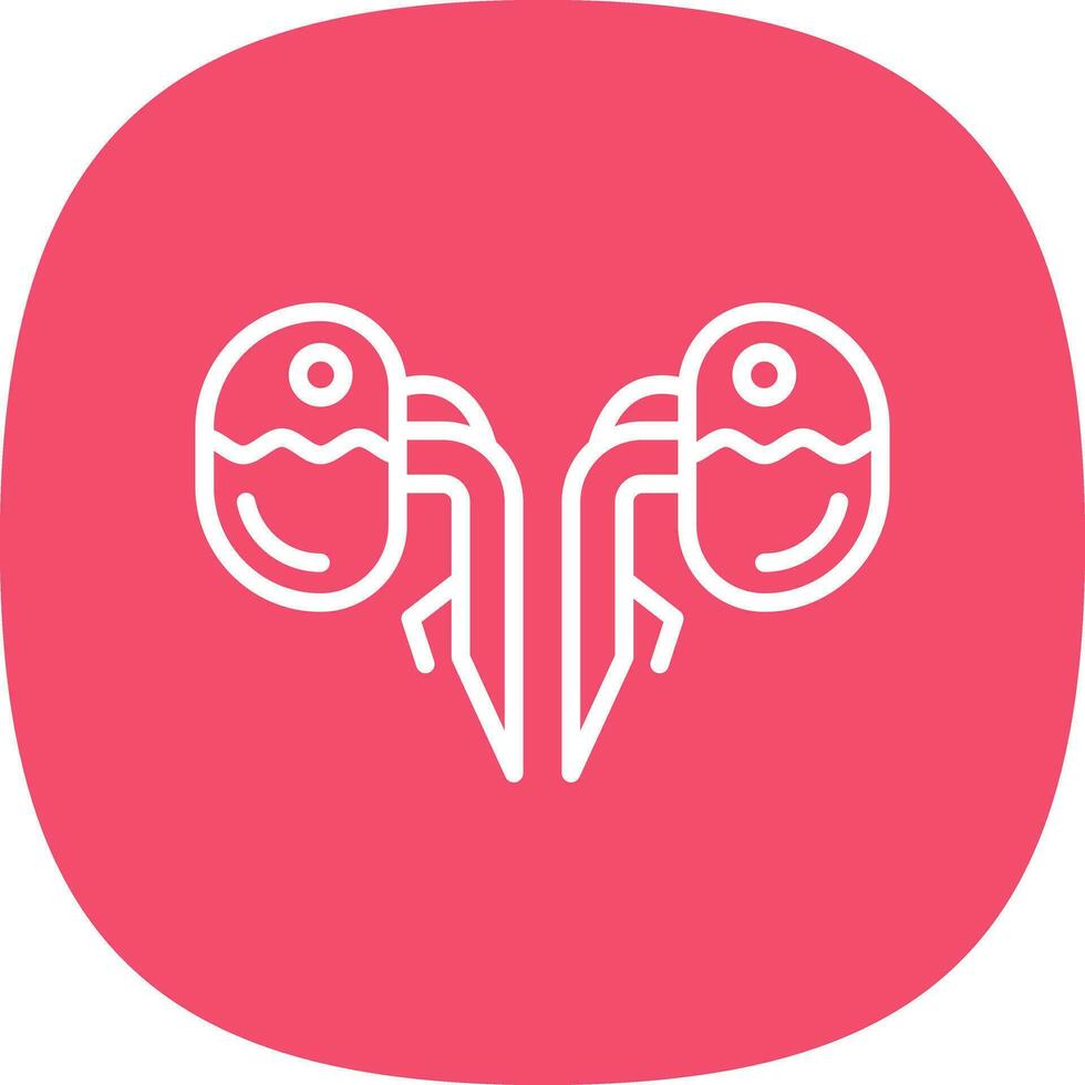 Kidneys Vector Icon Design