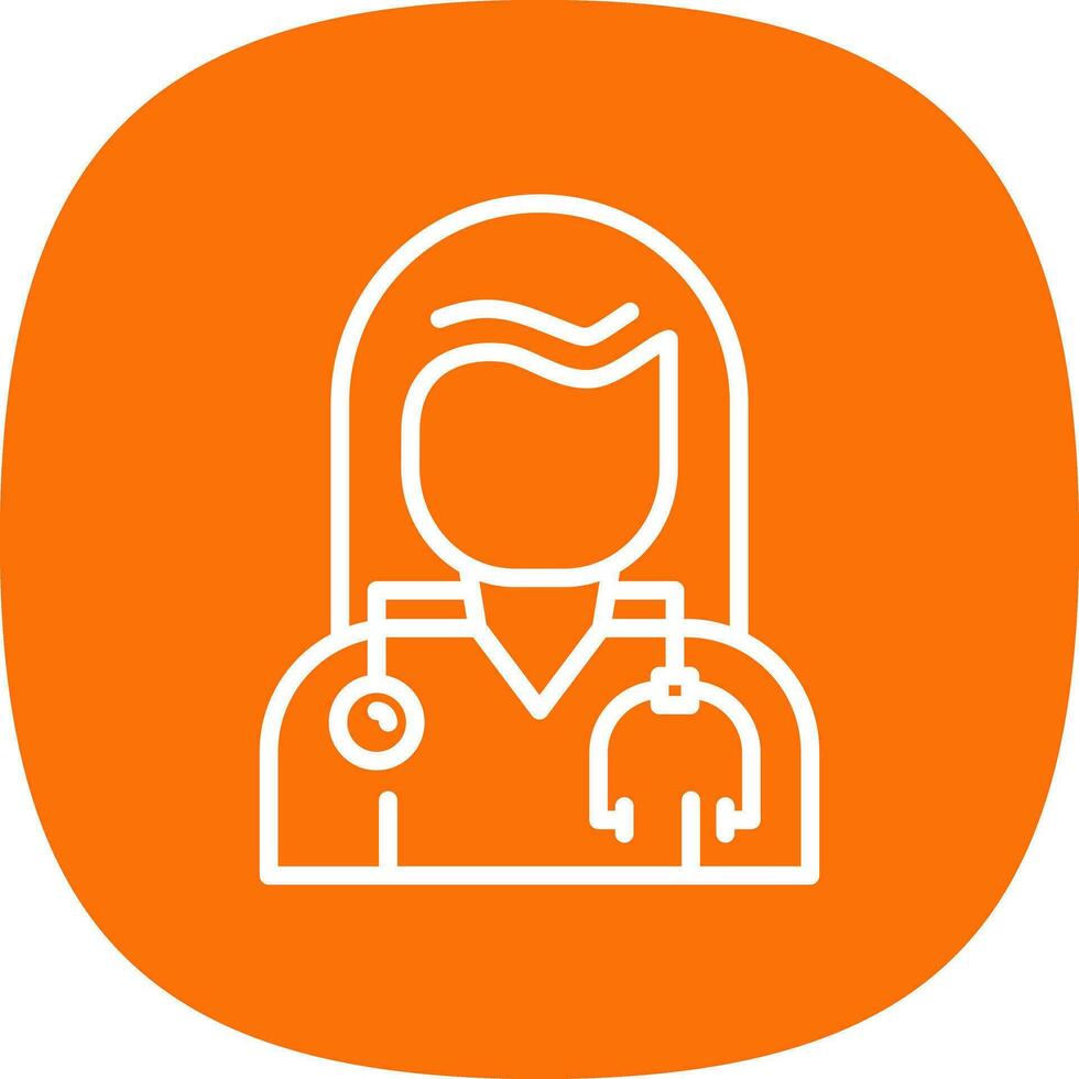 Woman doctor Vector Icon Design