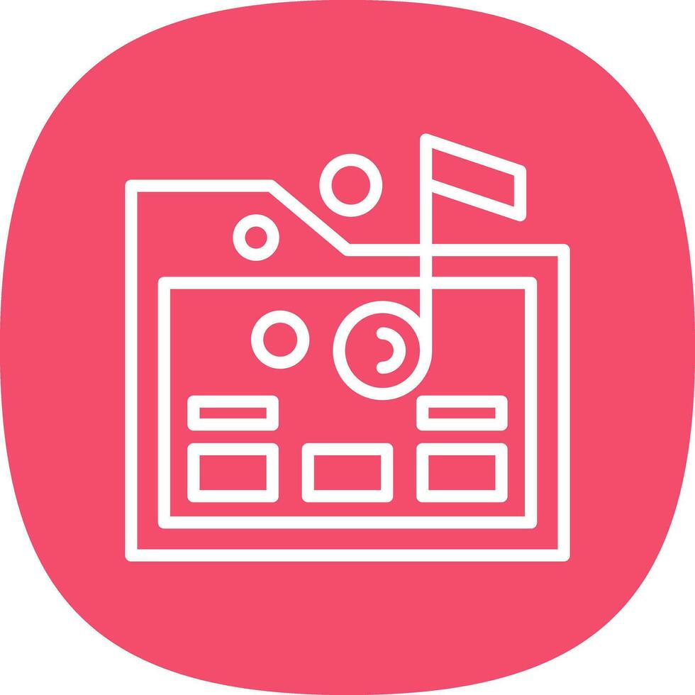 Music folder Vector Icon Design