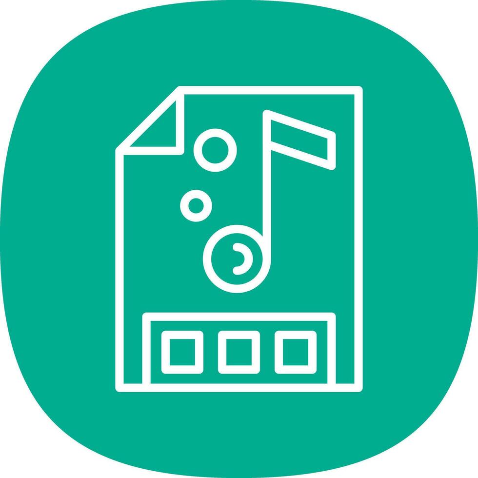 Music file Vector Icon Design