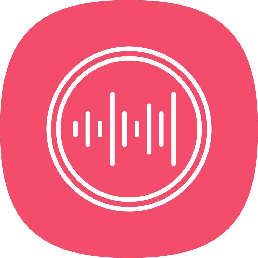 Sound waves Vector Icon Design