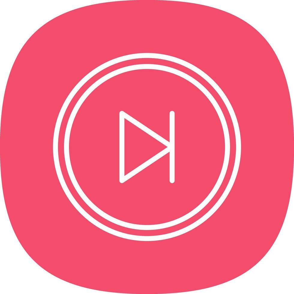Skip Vector Icon Design