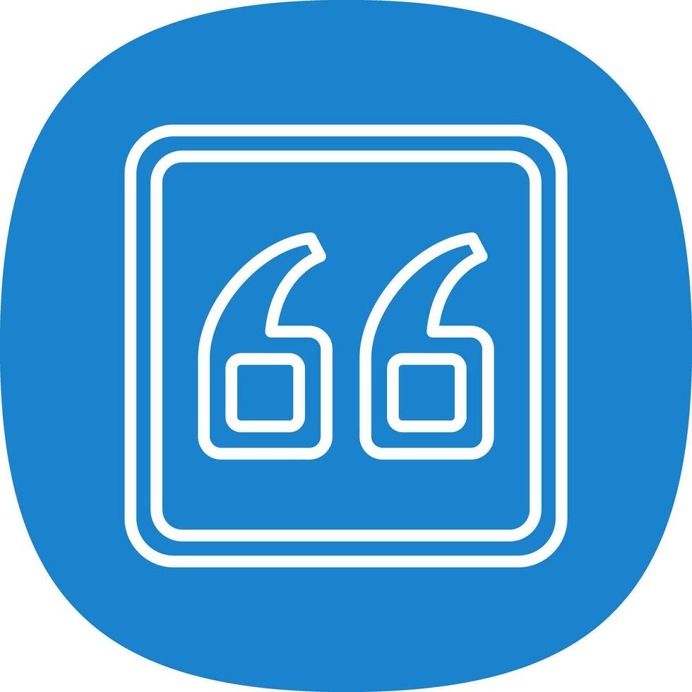 Quote Left Vector Icon Design