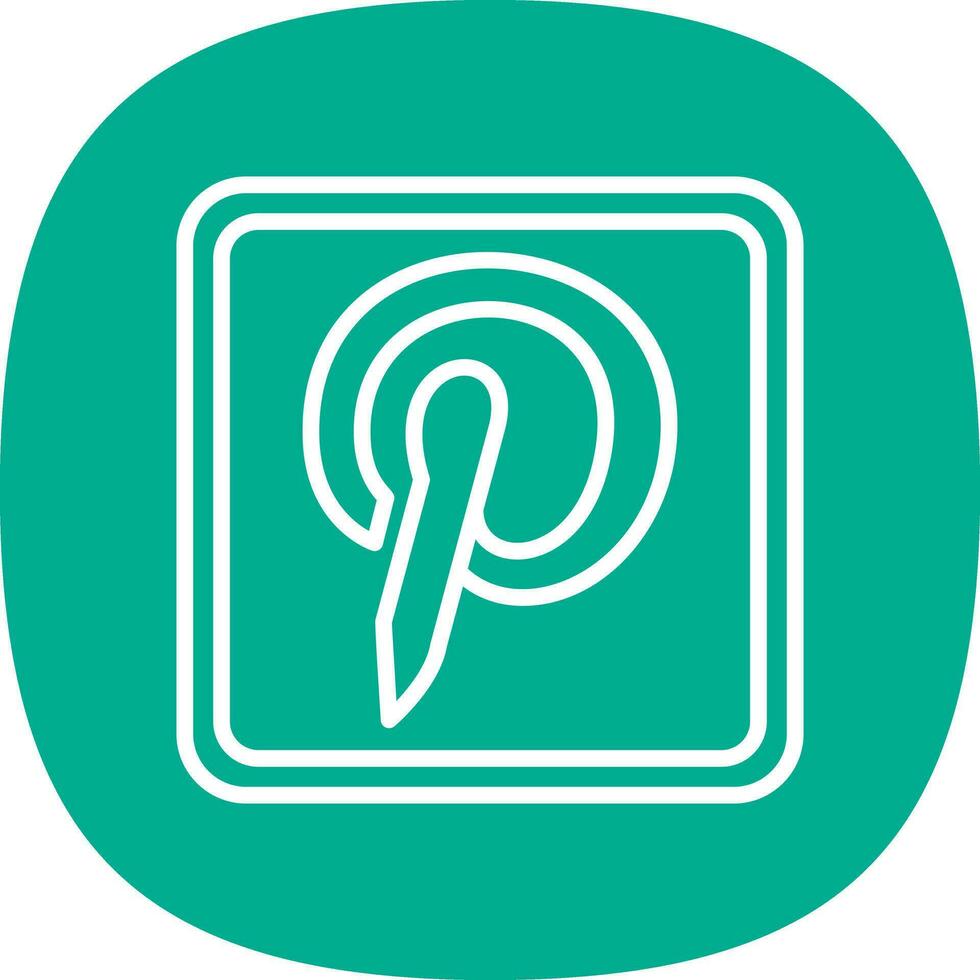 pinterest logo vector icono diseño