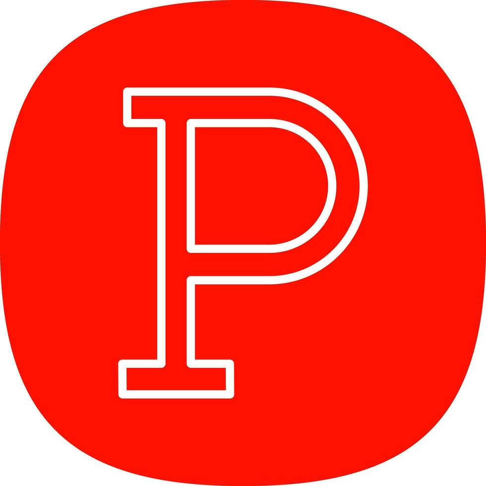 Letter P Vector Icon Design