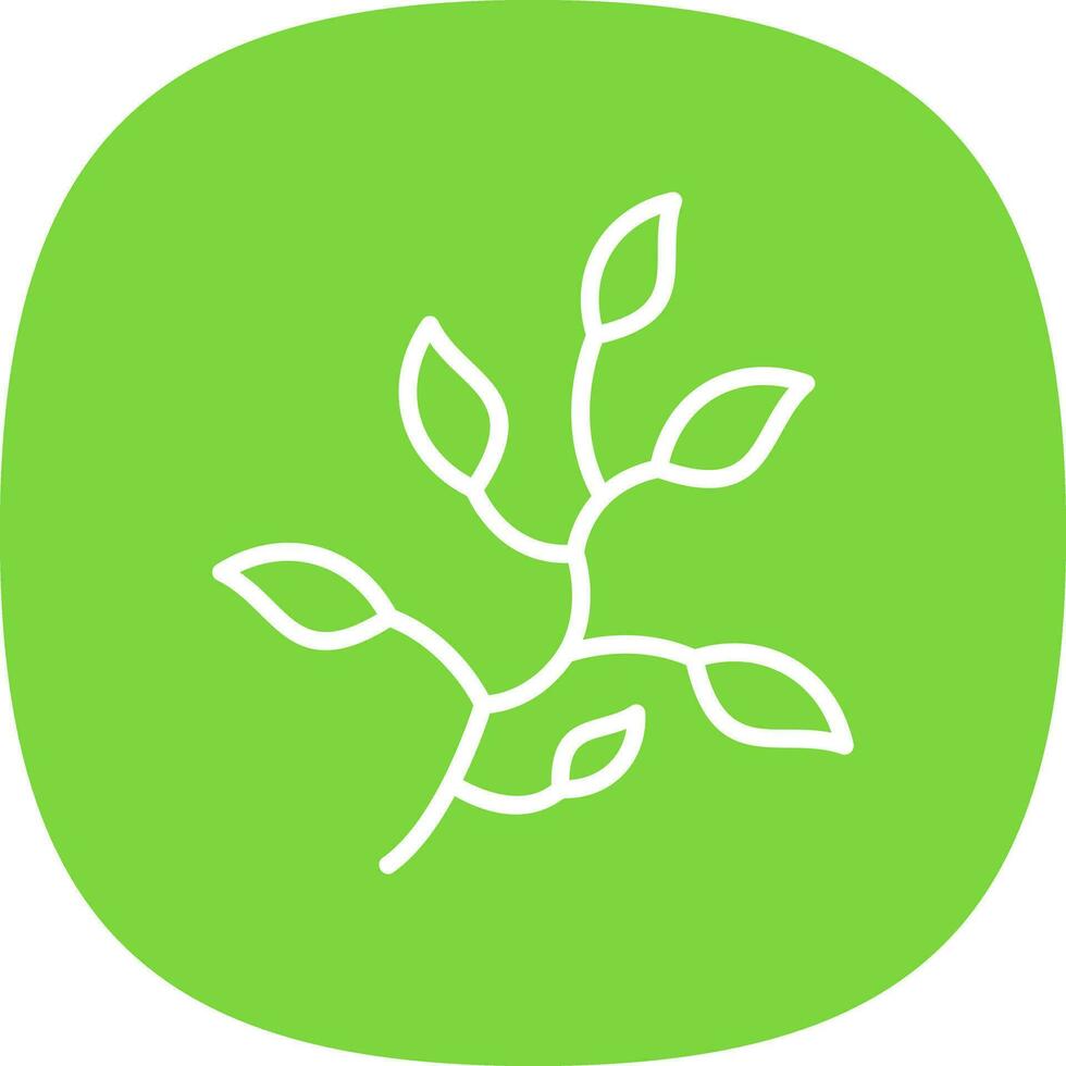 Branch Leaves Vector Icon Design
