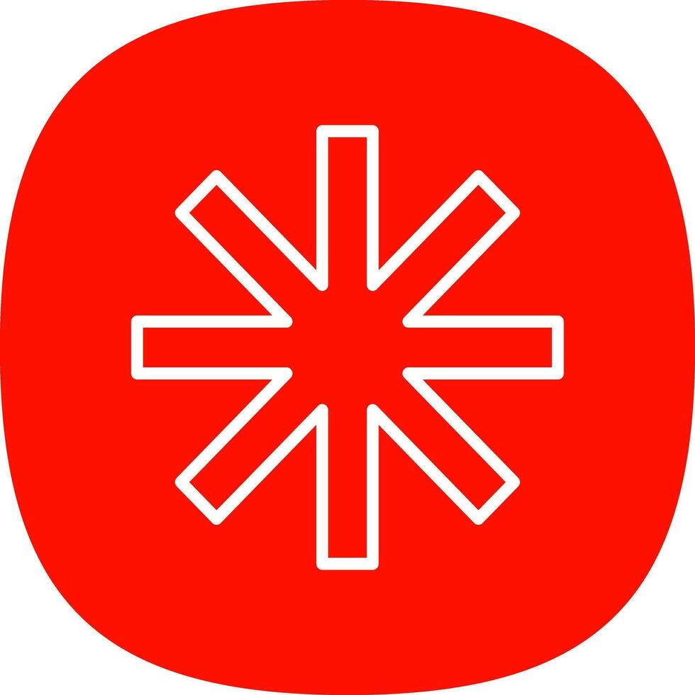 Asterisk Vector Icon Design