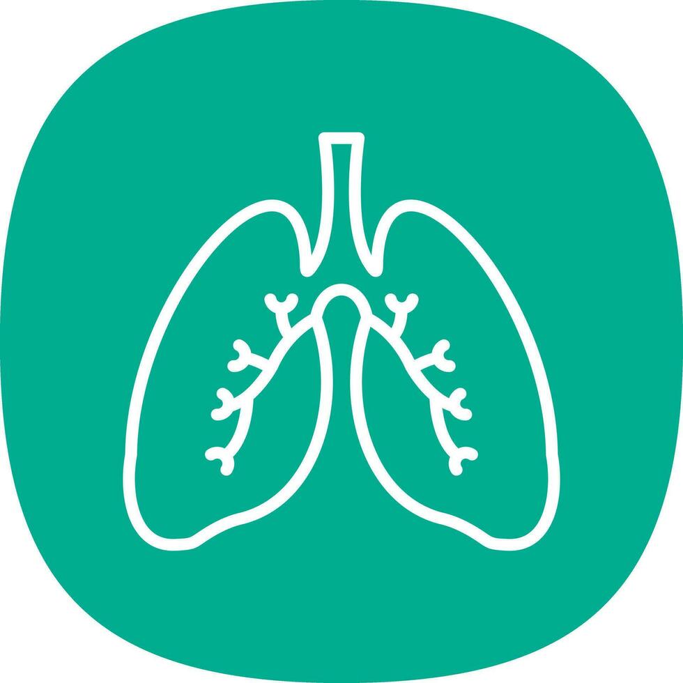 Lungs Vector Icon Design