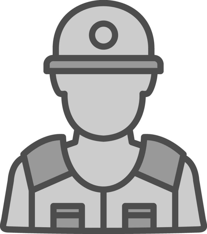 Riot police Vector Icon Design