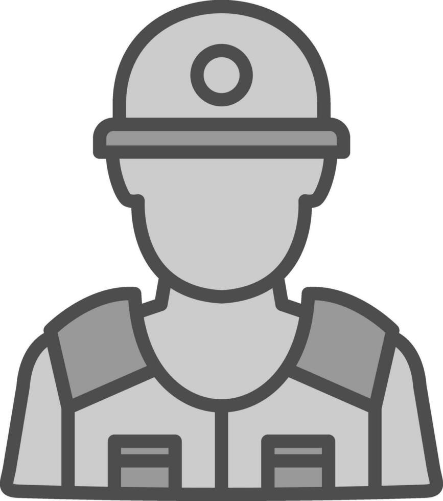 Riot police Vector Icon Design